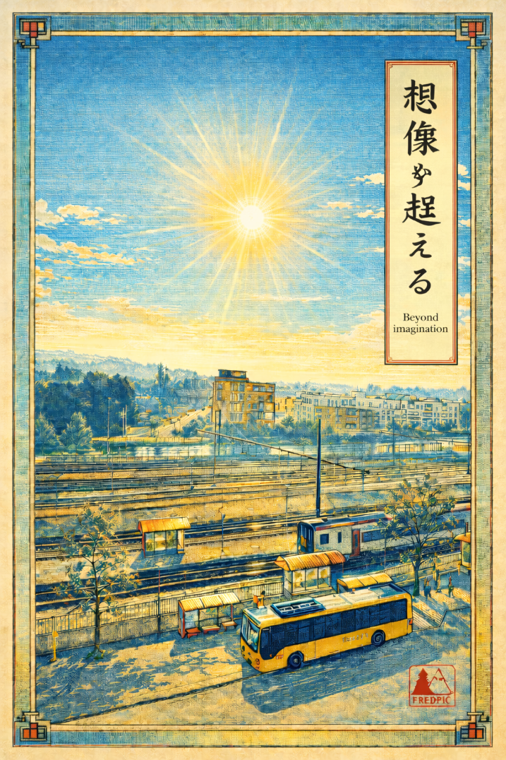 Vue sur les rails de la gare d'ath